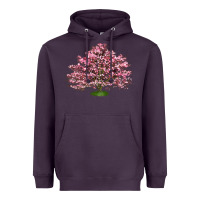 Plum Flowering Dogwood Tree Heavyweight Hoodie - LillyAllenDesigns