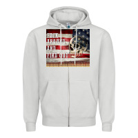 Dove Grey fuck around and find out Zipper Hoodie - MaliasSmallBusiness