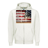 Oatmeal Heather fuck around and find out Zipper Hoodie - MaliasSmallBusiness