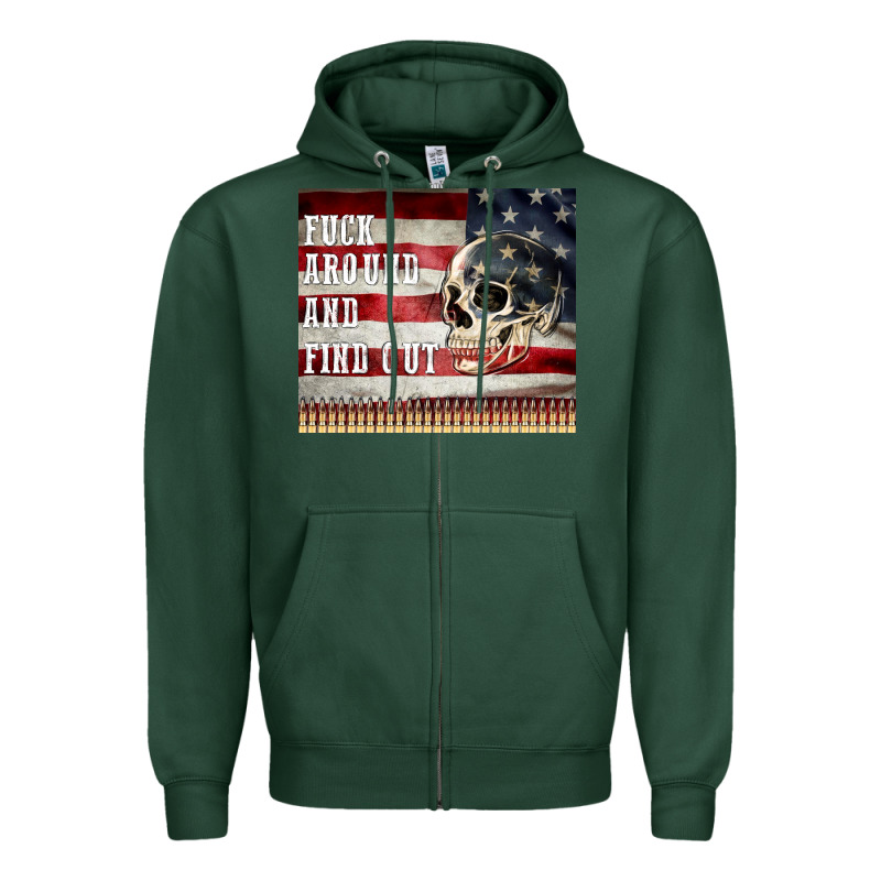 Fuck Around And Find Out Zipper Hoodie by MaliasSmallBusiness | Teevron
