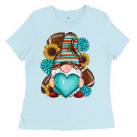 Baby Blue western football gnomes Ladies Tee - RanaPortraitStore