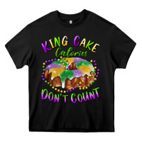 Black mardi gras king cake calories don't count Heavy Core Tee - RanaPortraitStore