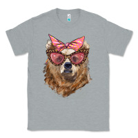 Heather Grey mama bear with glasses and bandana Classic Tee - Artiststas