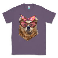 Lavender mama bear with glasses and bandana Classic Tee - Artiststas