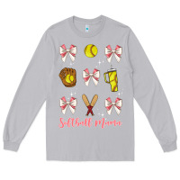 Moon Dust softball coquette bow Long Sleeve Tee - JahusDesignShop