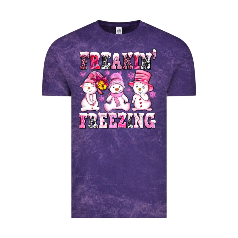 Freaking Freezing With Snowmans Vintage Tee by AdoDesignShop | Teevron