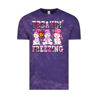 Cloud Purple freaking freezing with Snowmans Vintage Tee - AdoDesignShop