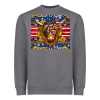 Storm 4th of july longhaired cow tumbler Heavyweight Sweatshirt - Jasminsmagicworld