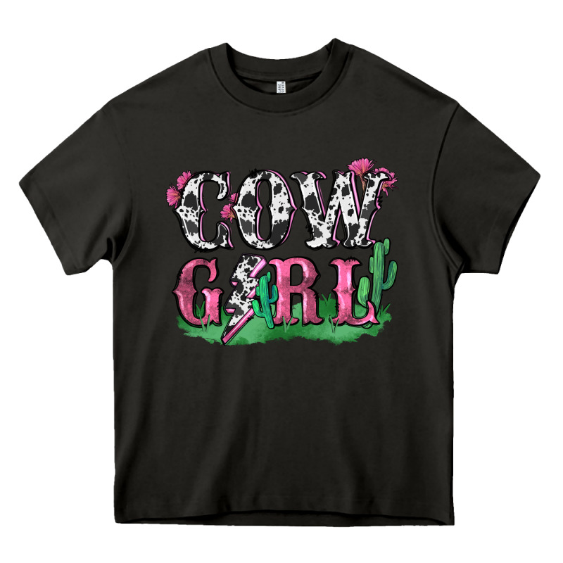 Cowgirl Lightning Bolt Heavy Core Tee by Zillion Design Studio | Teevron