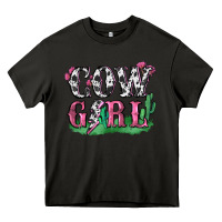 Asphalt cowgirl lightning bolt Heavy Core Tee - Zillion Design Studio