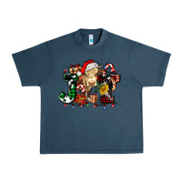 Midnight Navy joy and cow christmas candies and letters Urban Heavy Tee - AdoDesignShop