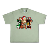 Oil Green joy and cow christmas candies and letters Urban Heavy Tee - AdoDesignShop