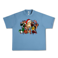 Pebble Blue joy and cow christmas candies and letters Urban Heavy Tee - AdoDesignShop