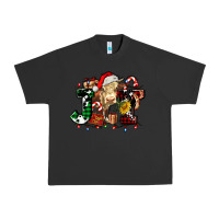 Pigment Black joy and cow christmas candies and letters Urban Heavy Tee - AdoDesignShop