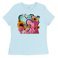 Baby Blue cna nurse Ladies Tee - JahusDesignShop