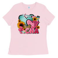 Bubblegum Pink cna nurse Ladies Tee - JahusDesignShop