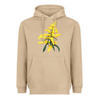 Mushroom Botanical Goldenrod Heavyweight Hoodie - LillyAllenDesigns
