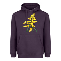 Plum Botanical Goldenrod Heavyweight Hoodie - LillyAllenDesigns