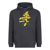 Smoke Botanical Goldenrod Heavyweight Hoodie - LillyAllenDesigns