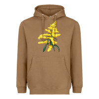 Toasted Coconut Botanical Goldenrod Heavyweight Hoodie - LillyAllenDesigns