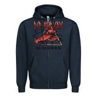 Navy def hungry pour dome butter on me Zipper Hoodie - MaliasSmallBusiness