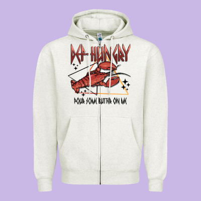 Def Hungry Pour Dome Butter On Me Zipper Hoodie Designed By Maliassmallbusiness