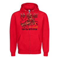 Red def hungry pour dome butter on me Zipper Hoodie - MaliasSmallBusiness