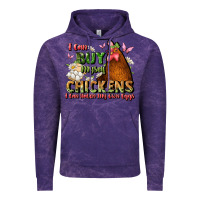 Cloud Purple i can buy myself chickens i can hatch my own eggs Vintage Hoodie - JahusDesignShop