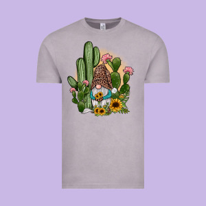 Cactus Gnomes Vintage Tee Designed By Jahusdesignshop