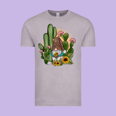 Cactus Gnomes Vintage Tee Designed By Jahusdesignshop