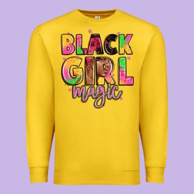 Black Girl Magic Premium Sweatshirt Designed By Artiststas