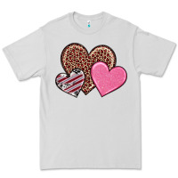 Dove Grey valentine's day hearts Premium Tee - RanaPortraitStore