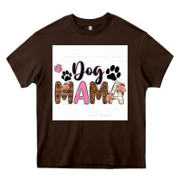 Chocolate Brown dog mama  texas billie wilder filigran. Heavy Core Tee - texasbilliewilder