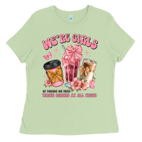Matcha were girls of course we need three drinks at all t Ladies Tee - JahusDesignShop