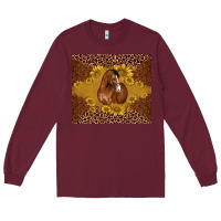 Burgundy horse Long Sleeve Tee - BarkalooDesign