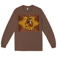 Chestnut horse Long Sleeve Tee - BarkalooDesign