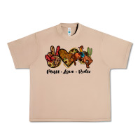 Burro peace love rodeo Urban Heavy Tee - JahusDesignShop