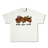 Pistachio peace love rodeo Urban Heavy Tee - JahusDesignShop