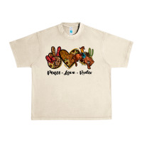 Sandshell peace love rodeo Urban Heavy Tee - JahusDesignShop
