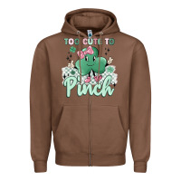Chestnut too cute to pinch Zipper Hoodie - MaliasSmallBusiness