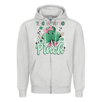 Dove Grey too cute to pinch Zipper Hoodie - MaliasSmallBusiness