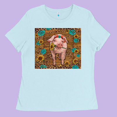 Ladies Tee baby pig