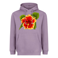 Lavender Hawaiian Hibiscus Flower Heavyweight Hoodie - LillyAllenDesigns