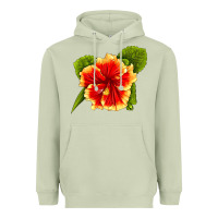 Hawaiian Hibiscus Flower Heavyweight Hoodie | Teevron