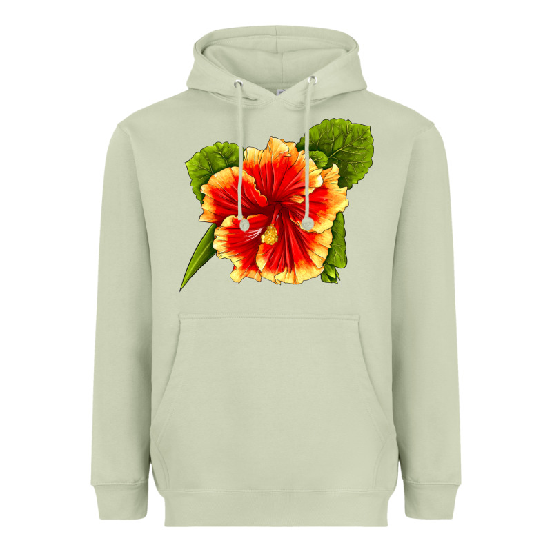 Hawaiian Hibiscus Flower Heavyweight Hoodie by LillyAllenDesigns | Teevron