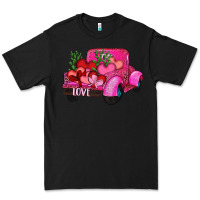 Black valentine's day heart cactus truck Premium Tee - RanaPortraitStore