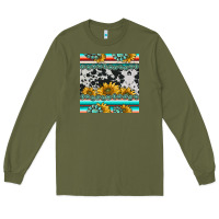 Sunflower Cowhide Serape Coaster Long Sleeve Tee | Teevron