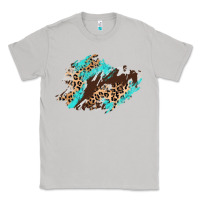 Moon Dust cowhide leopard turquoise patch Classic Tee - AdoDesignShop