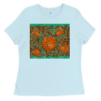 Baby Blue basketball Ladies Tee - RanaPortraitStore