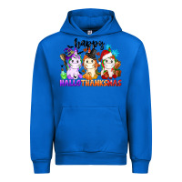 Cobalt happy hallothanksmas unicorn Urban Hoodie - CowGirlArtShop